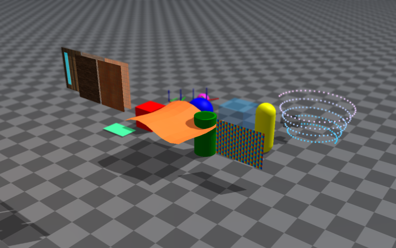 Focus distance with depth-of-field blur
