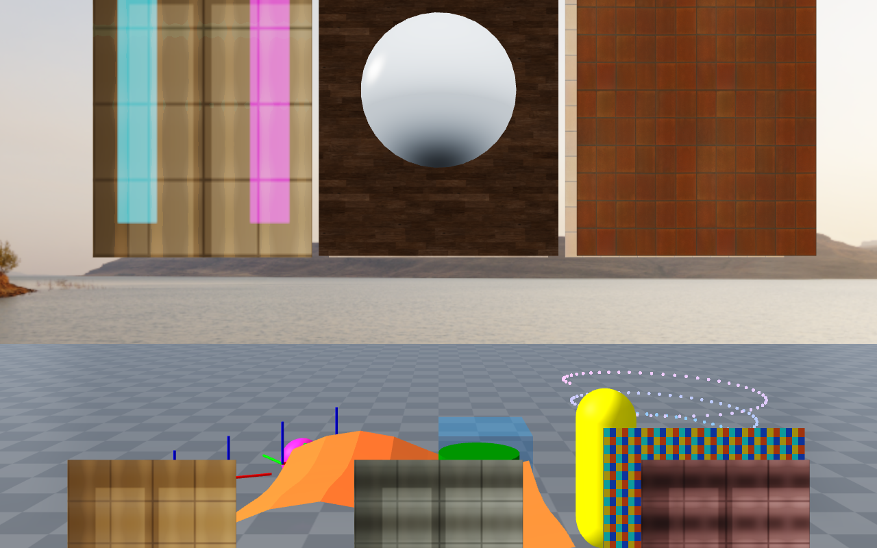 HDR environment driving IBL on metallic surfaces