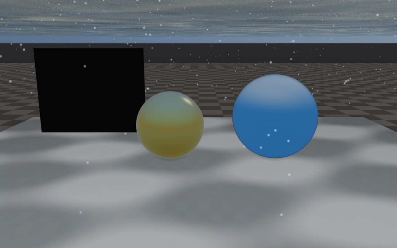 Snow albedo blend on upward faces