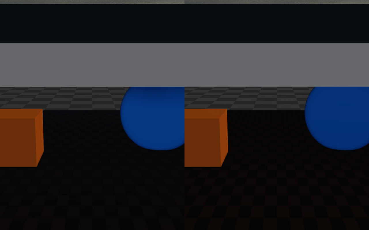 Rain density modulated by overhangs