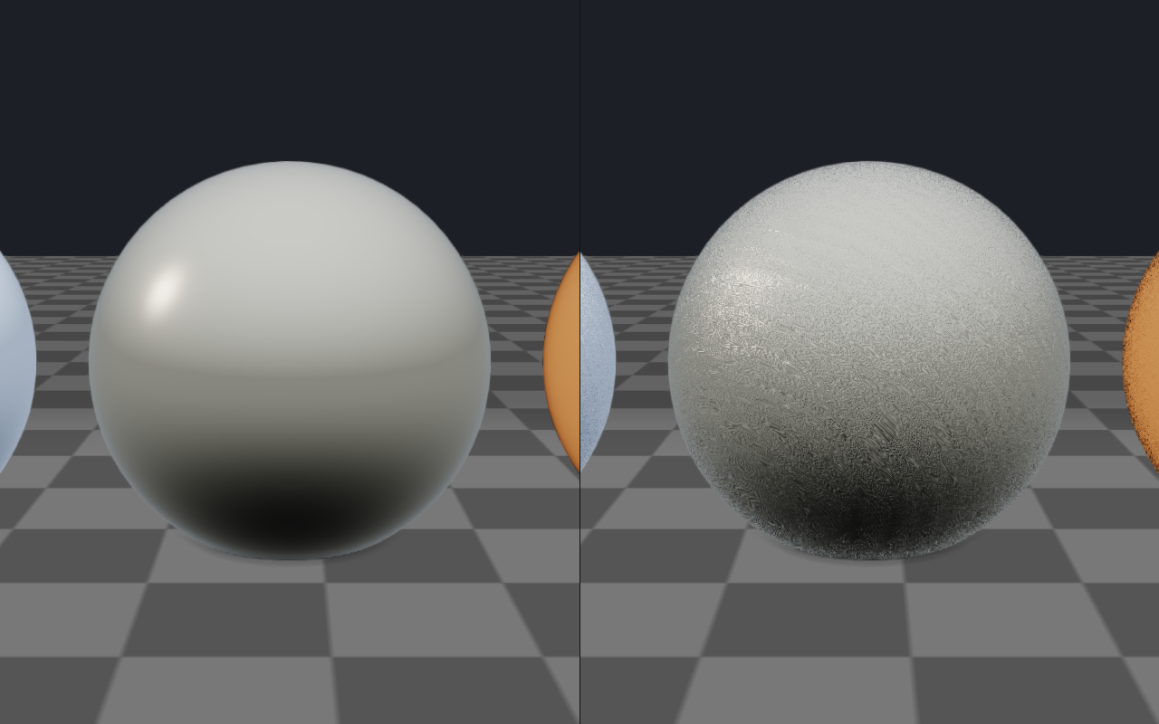 High-frequency detail normal layer