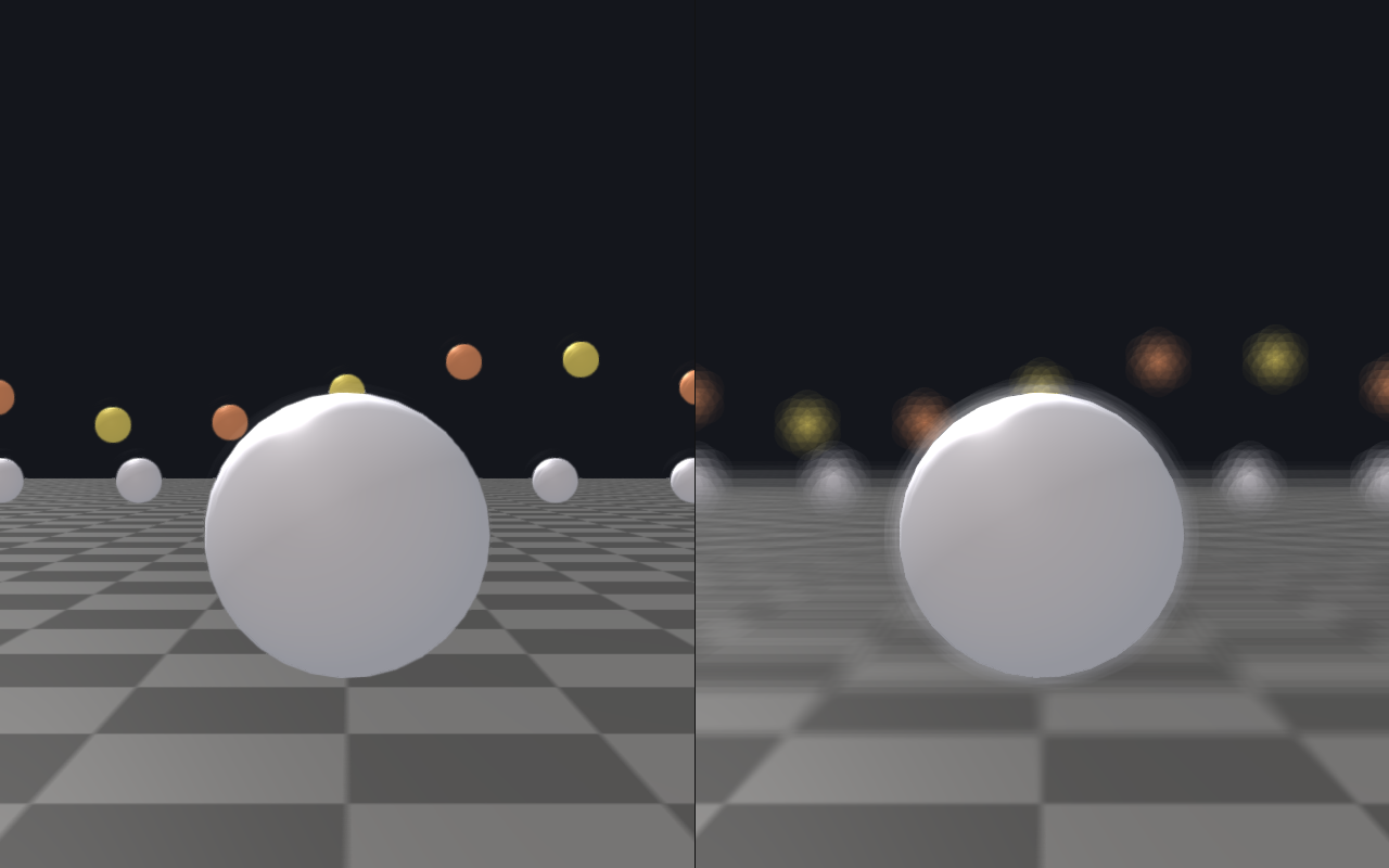 Hex aperture bokeh on highlights