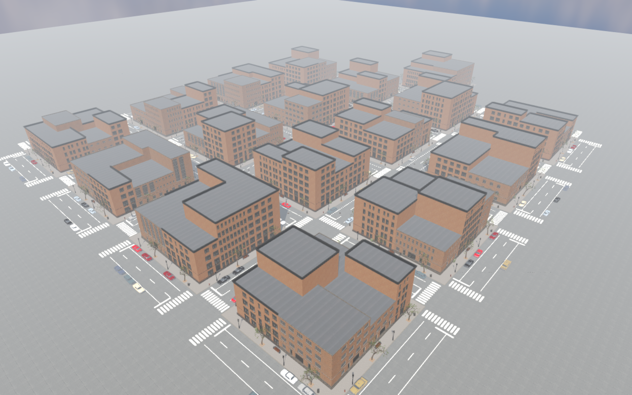 Overview of the city blocks